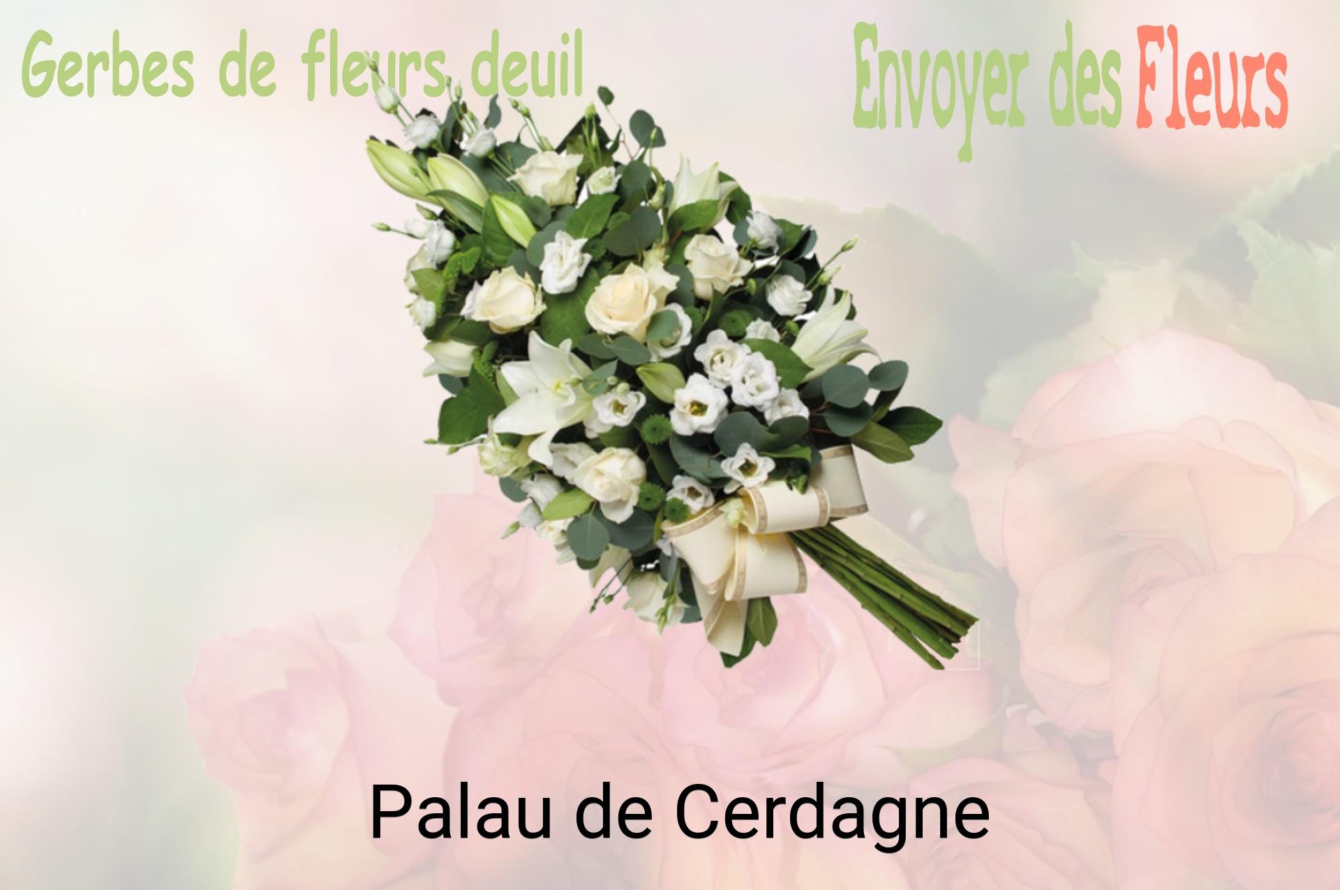 Gerbe de fleurs de deuil livrée à Palau-de-Cerdagne